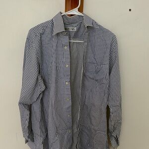 Men's Blue Checkered Shirt